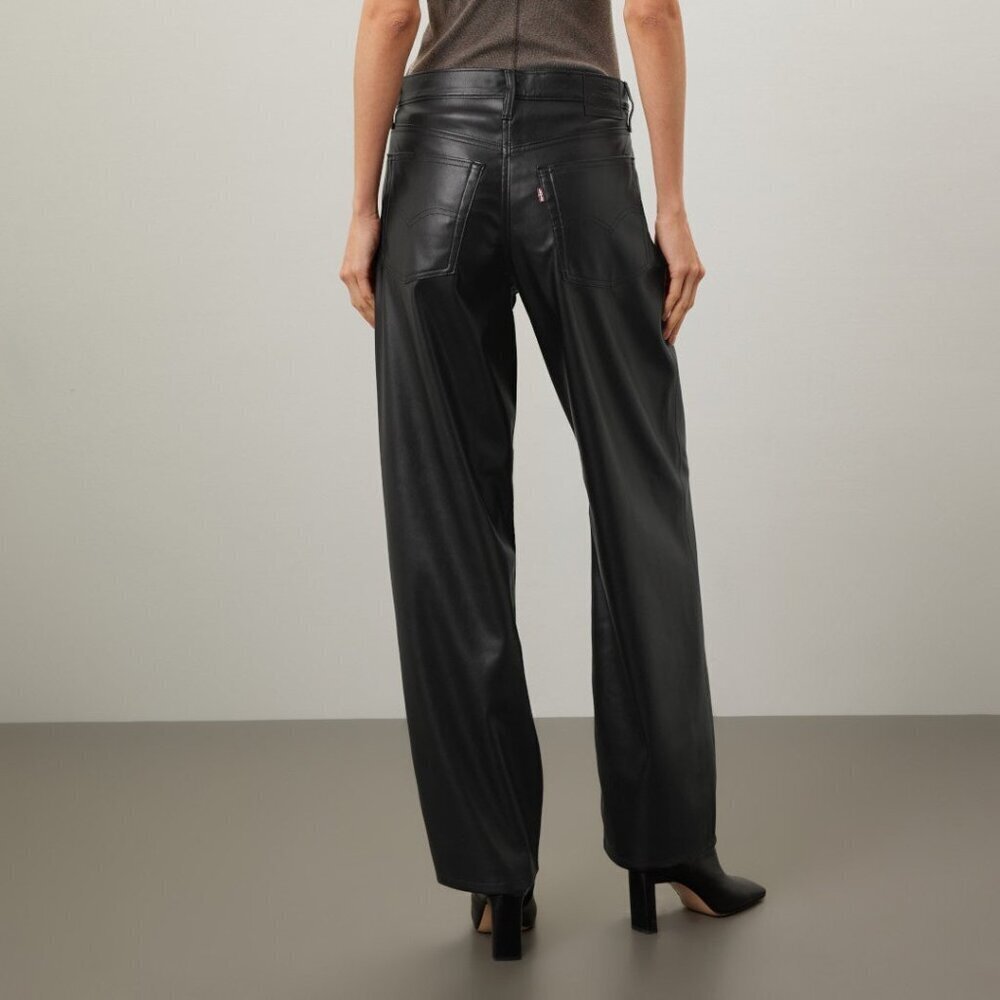Levi's Baggy Dad Wide Leg Black Pants - Picture 3 of 7